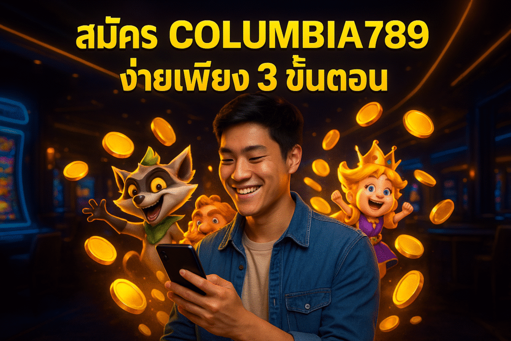 สมัคร COLUMBIA789 ง่ายเพียง 3 ขั้นตอน