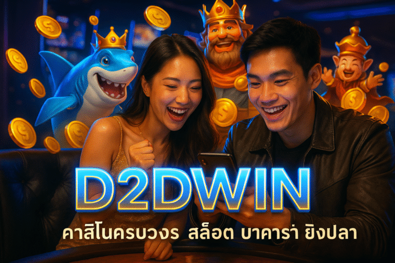 D2DWIN คาสิโนครบวงจร สล็อต บาคาร่า ยิงปลา