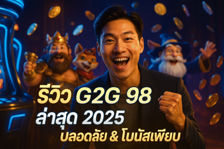 รีวิว G2G 98 ล่าสุด 2025 ปลอดภัย & โบนัสเพียบ