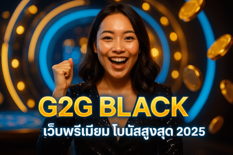 G2G BLACK เว็บพรีเมียม โบนัสสูงสุด 2025